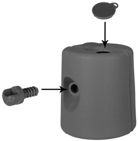 Greutăți pentru corturi de petrecere în grădină,set de 4,gri