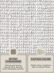 Covor gri deschis reversibil/țesut manual rotund din iută ø 160 cm Bouclé Jaipur – Hanse Home