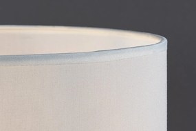 Veioza/Lampa de masa metal auriu abajur alb Nivra