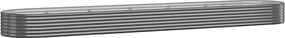 vidaXL Strat înălțat grădină 507x100x36 cm oțel galvanizat