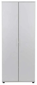 Dulap Multifunctional Adore Porto, 2 usi, 8 rafturi, Alb, 76 x 187 x 36 cm
