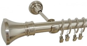 Galerie simpla LUXOR /25 - INOX (Alege marime: 140 cm)