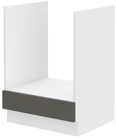 Dulap inferior de bucătărie pentru cuptor Lavera 60 D GAZ BB (Alb + Luciu gri). 1032412
