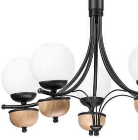 Lustră pe lanț Brilagi COTTAGE 5xG9/40W/230V fag/alb