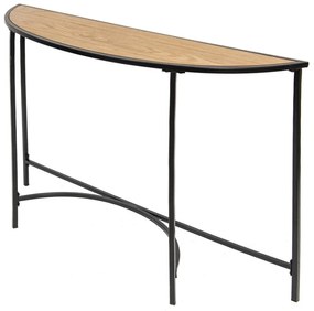 Consola neagra din lemn si metal, Clairette