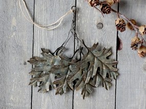 Manunchi frunze decorative din alama antichizata.