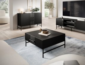 Masuta de cafea cu sertar RAFTT 82x40 cm, negru