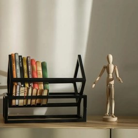 Suport carte,din metal,culoare negru,38x27x32 cm