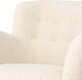 Fotoliu LUX design elegant Bixby, Faux shearling
