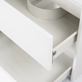 Mobilier de baie Porto 60 inferior cu lavoar alb