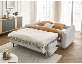 Canapea gri deschis extensibilă 234 cm Ernest – Bobochic Paris