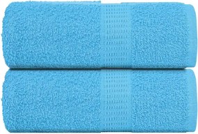 vidaXL Prosoape de baie, FROGN, 2 buc., turcoaz, 30x30 cm, 360 g/m²