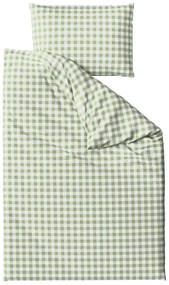 Set lenjerie de pat din microfibra pentru patut cu cearsaf GRENTIS, verde