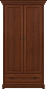 Dulap KENT, castan, PAL, cu 2 usi si un sertar, 110x66x205 cm