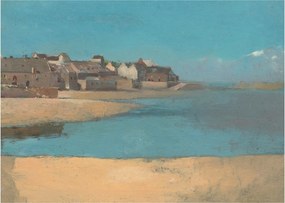 Tablou - Odilon Redon, Village by the Sea in Brittany, reproducere (70x50 cm)