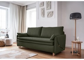 Canapea verde extensibilă 207 cm Simon – Miuform