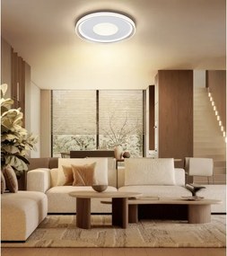 Globo 48558-60 - Plafonieră LED dimabilă EILA LED/60W/230V Ø 59 cm albă+telecomandă