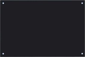 vidaXL Panou antistropi de bucătărie, negru 90x50 cm sticlă securizată