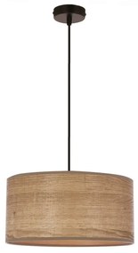 Lustră maro deschis cu abajur din ratan ø 30 cm Legno – Candellux Lighting