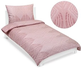 Bellatex Satin foi Ornament roz vechi , 140 x 200cm, 70 x 90 cm, 140 x 200 cm, 70 x 90 cm