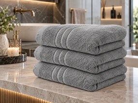 Prosop de corp Confort gri deschis 70 x 140 cm, 100% bumbac