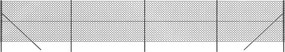 vidaXL Gard plasă de sârmă, antracit, 1,4x10 m