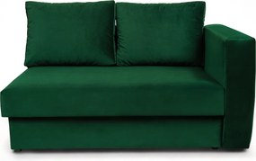 Canapea/pat Maciek extensibil cu spaţiu pentru depozitare stânga - verde catifea Velluto 10