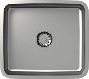 Chiuveta inox sub blat Quadron Unique Nicolas inox periat 44x39 cm