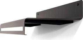 Cuier de perete negru cu raft din metal 60 cm Sway – Spinder Design