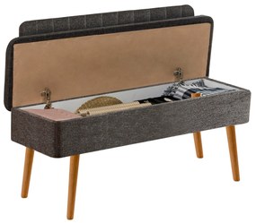 Bancă Vanessa (Pin atlantic lemn + Antracit). 1089667
