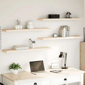 vidaXL Rafturi plutitoare, 4 buc., 110x23,5x4 cm, lemn prelucrat
