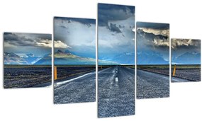 Tablou cu drum în furtună (125x70 cm), în 40 de alte dimensiuni noi