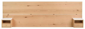 Tăblie de pat în culoare naturală din lemn de stejar 240x79 cm Whitmore – Rowico