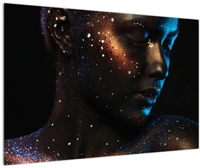 Tablou strălucitor a femeii (90x60 cm)