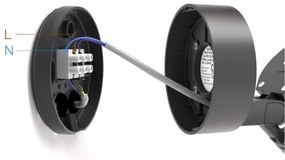 Aplică LED de exterior cu senzor STEINEL 058630 SPOT ONE 1xGU10/7W/230V IP44