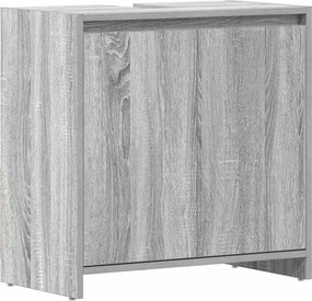 vidaXL Dulap de baie, gri sonoma, 60x33x61 cm, lemn prelucrat
