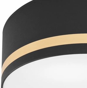 Plafonieră SIRJA STRIPE 2xE27/15W/230V d. 35 cm negru