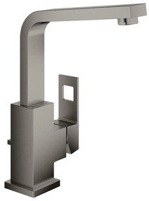 Baterie lavoar inalta Grohe Eurocube L antracit periat Hard Graphite cu ventil Pop-Up si pipa pivotanta