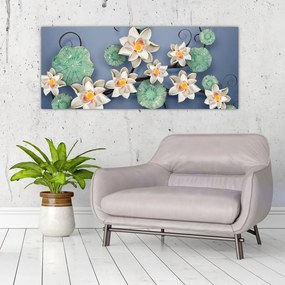 Tablu cu nufăr (120x50 cm)