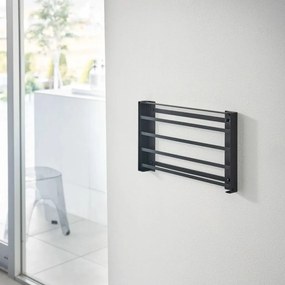 Raft pentru baie negru mat de montat pe perete din oțel Tower – YAMAZAKI