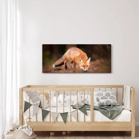 Tablou - Vulpe in pădure (120x50 cm)