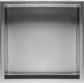 Raft incastrat patrat crom periat Rea 30x30x10 cm