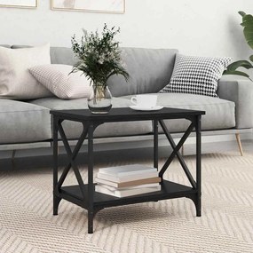 vidaXL Masă laterală Stejar negru 55 x 38 x 45 cm Lemn compozit