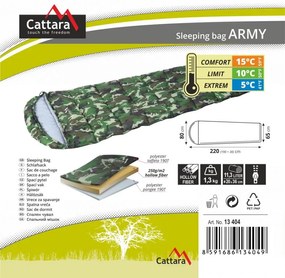 Sac de dormit tip pătură - ARMY 5°C