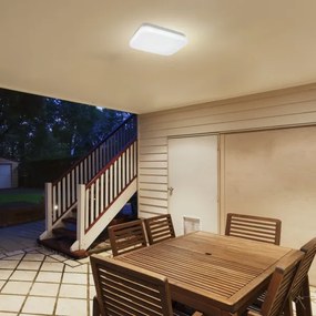 Rabalux 77137 - Plafonieră LED pentru baie LOWAR cu senzor, 18W/230V, 3000K, IP44