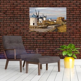 Tablou - Morile de vânt din Consuegra, Spania (90x60 cm)