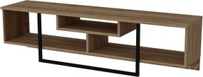 Comoda TV Asal, nuc/negru, PAL melaminat, 150x35x40 cm