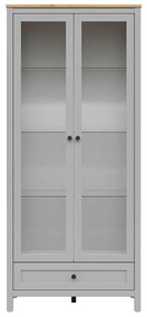 Vitrină Salga 10 (gri arctic + stejar artisan) . 1098474