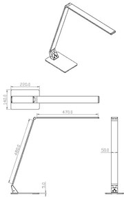 Fabas Luce 3265-30-101 LED lampă dimabilă WASP 12W/230V 3000/4000/5000K negru