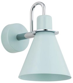 Aplica moderna design retro Beverly albastru/crom